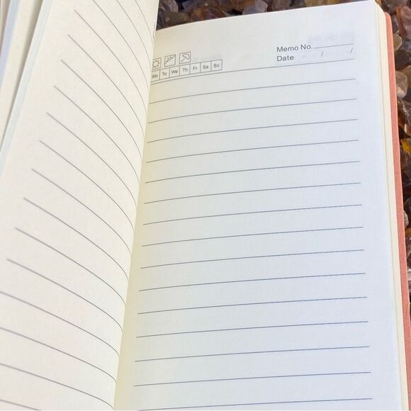 Upcycled Burberry Nova Check Plaid Heart Red Notebook Daily Planner - Picture 3 of 3